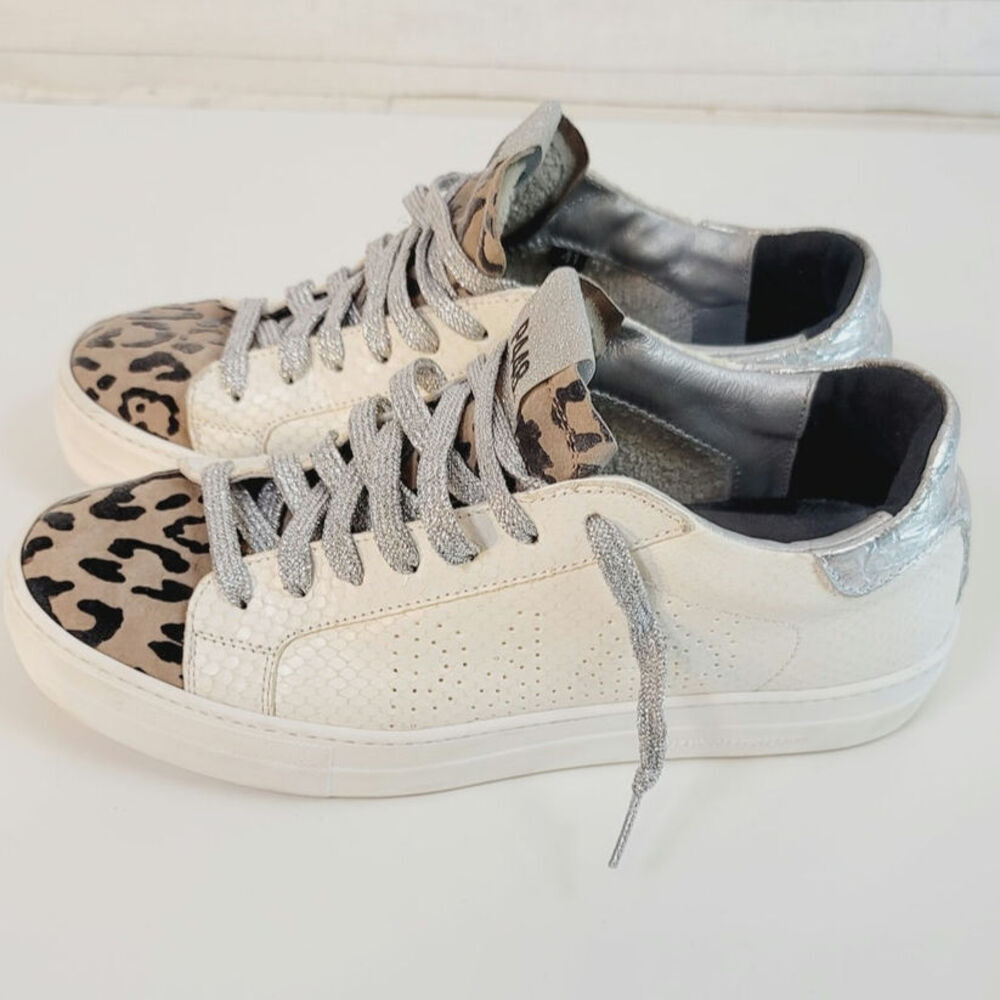 P448 Thea Platform Sneakers in Python Roccia Leop… - image 1